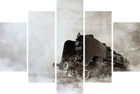 Kép - Vonat a ködben (150x105 cm)