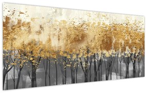 Kép - Arany fák (120x50 cm)