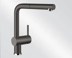 Blanco Linus - S mosogató csaptelep kihúzható zuhannyal fekete 526148