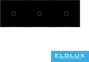 ELDLUX ELDTREND hármas soroló érintőpanel fekete