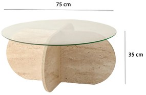 Dohányzóasztal Bubbly (travertin)  . 1101446