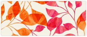Kép - Narancssárga levelek (120x50 cm)