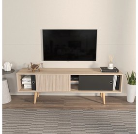 TV szekrény Ecranissa (tölgy + fekete). 1107291