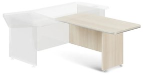 TopOffice Premium tárgyaló elem asztal alatt 136,3 x 70 cm, világos akác
