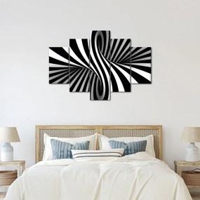 Absztrakt kép zebra csíkokkal (150x105 cm)