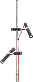 RENDL VIPER FL fekete króm 230V LED 2x3W 60° 3000K