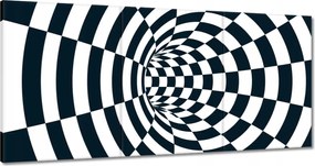 Festmények 120x60 Absztrakt fekete-fehér