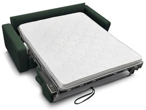 Sötétzöld kinyitható kanapé 215 cm Monaco – Bobochic Paris