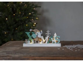 Fehér fénydekoráció karácsonyi mintával Reinbek – Star Trading