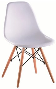 Modern szék DIDIER bükk + fehér 4 db N
