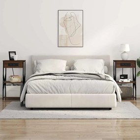 Éjjeli Szekrények 2 pcs barna tölgy 41 x 31 x 76 cm Faanyag