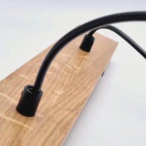 Brilagi - Csillár zsinóron WOODY BASKET 2xE27/60W/230V tölgy