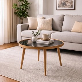 Polen 80 - Oak, Black Marble