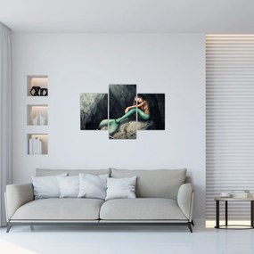 Kép - Hableány a sziklán (90x60 cm)