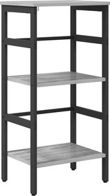 vidaXL Könyvespolc Szürke Sonoma 40 x 29,5 x 81 cm Faanyag