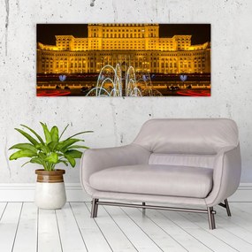 Kép - A Parlament palotája, Bukarest, Románia (120x50 cm)