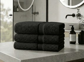 CLARYSSE ELEGANCE kéztörlő 60x110 cm antracit, 100% pamut