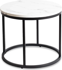 Asztal fehér márvány/fekete színben CONNY