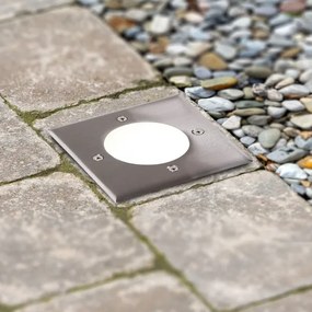 LED Taposólámpa MIVO LED/3W/230V 12x12 cm IP67 matt króm