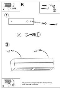 Fali lámpa VEGA LINE 1xE27/60W/230V fehér