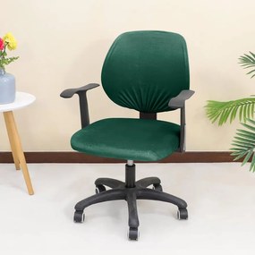 Forgószék Huzat (bársonyos, 2 részes, sötétzöld)