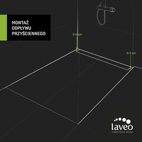 Laveo Basso, lineáris lefolyó ráccsal 60 cm, fekete, LAV-COB_761S