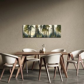 Kép - Szüreti táj az erdők (órával) (90x30 cm)