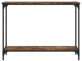 füstös tölgy színű szerelt fa tálalóasztal 101x30,5x75 cm
