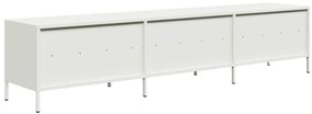 fehér hidegen hengerelt acél TV-szekrény 202 x 39 x 43,5 cm