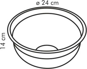 Tescoma DELÍCIA Rozsdamentes acél tál, 5 l
