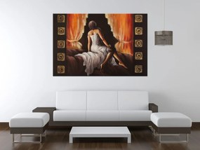 Gario Kézzel festett kép Szép lány Méret: 120 x 80 cm