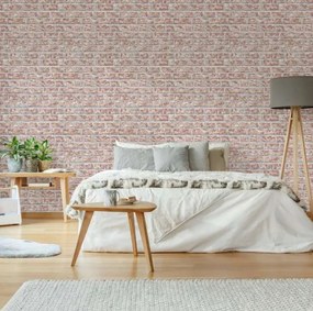 Decomode Vliesbehang Vinyl tapéta Tégla Piros 10,05 m x 52