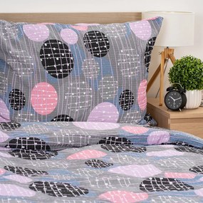 4Home Pink illusion krepp ágyneműhuzat, 140 x 220 cm, 70 x 90 cm