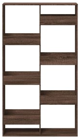 barna tölgy színű szerelt fa térelválasztó 100 x 33 x 175 cm
