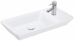 Sanovit - PULTRA ültethető - Top Counter- porcelán mosdó - bal vagy jobb csaplyukas - - 70 x 35 cm