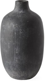 Alesso váza, fekete terrakotta, H27cm