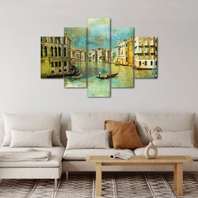 Kép - velencei csatorna és gondolák (150x105 cm)