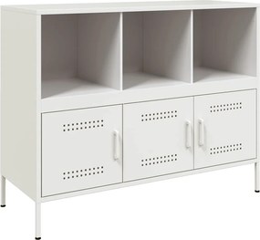 vidaXL fehér acél tálalószekrény 100,5 x 39 x 79 cm
