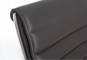 Sötétszürke bőrutánzat irodai szék Perth – Yes Everyday