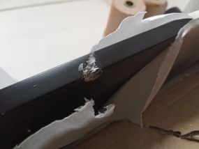 AKCIÓ Fekete étkezőasztal BERGEN 120x80 cm II. osztály