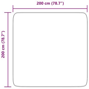 tengerész hosszú szálú NAVARRA bozontos szőnyeg 200x200 cm