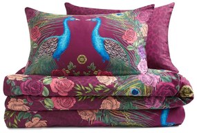 Lila egyszemélyes pamut-szatén ágyneműhuzat 135x200 cm Xanadu Peacock – Matthew Williamson