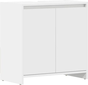 vidaXL fehér szerelt fa fürdőszobaszekrény 60 x 33 x 61 cm