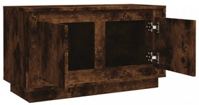 füstös tölgy színű szerelt fa TV-szekrény 80x35x45 cm