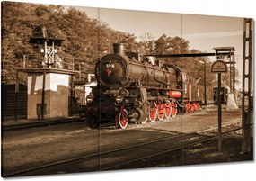 Festmények 120x80 Gőzmozdony Ty1-76