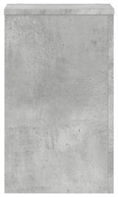 2 db betonszürke szerelt fa növénytartó állvány 30 x 30 x 50 cm