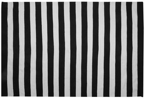 Fekete és fehér szőnyeg 160 x 230 cm TAVAS Beliani