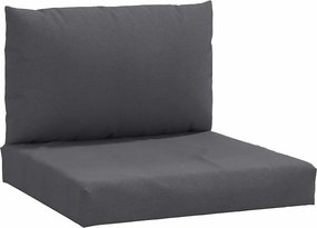 vidaXL 2 db melange antracitszürke szövet raklappárna