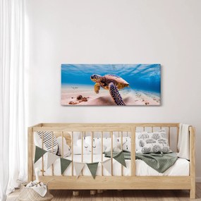 Teknős képe az óceánban (120x50 cm)