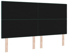 LED Fejtámla Sötétzöld 90 cm Bársony